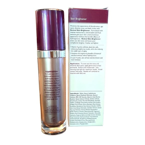 Skincare Cosmetics Retinol Skin Brightener Skin Tone Corrector 1 FL Oz - Picture 2 of 5